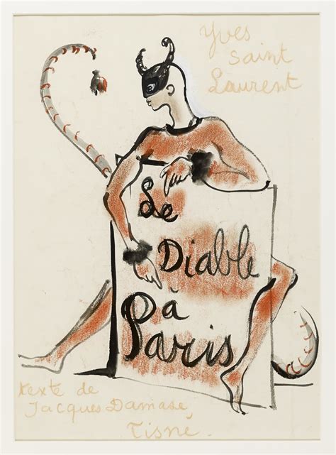 dessin yves saint laurent encheres|Yves Saint Laurent .